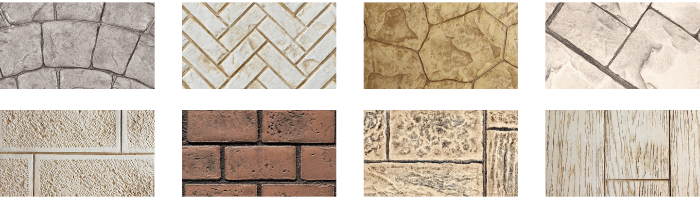 Stamped concrete colours